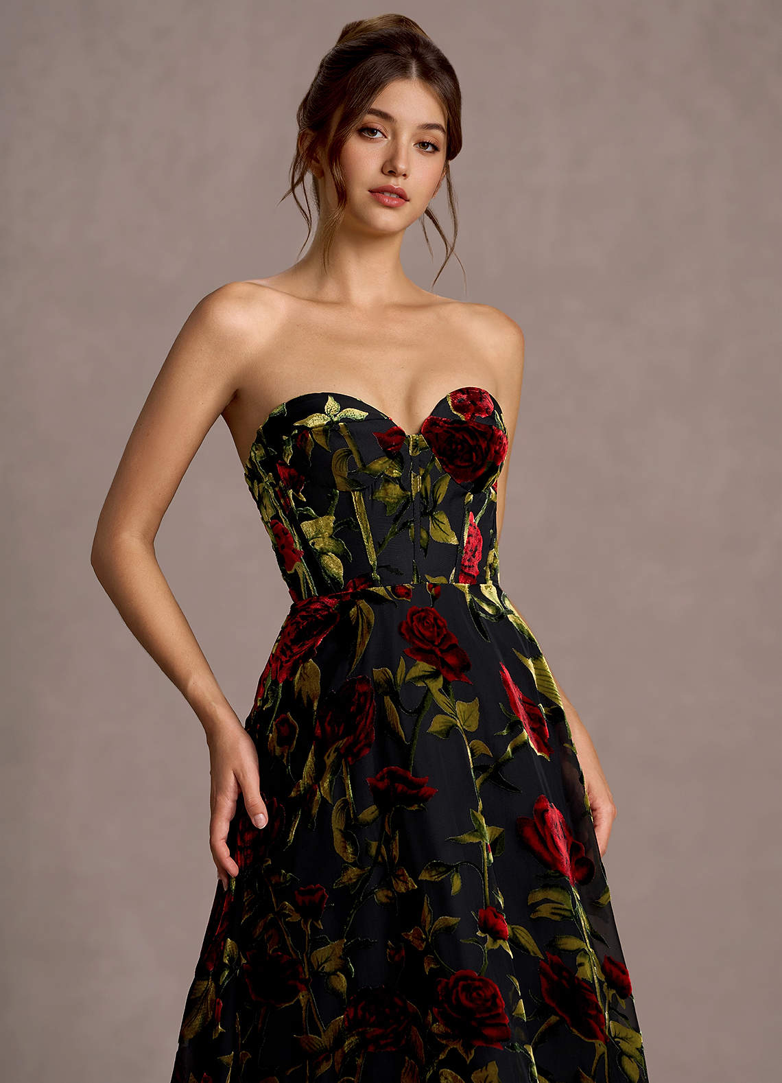 Zerina Black Multi Midi Dress  Dress