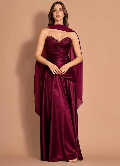 Veylith Wine Maxi Dress