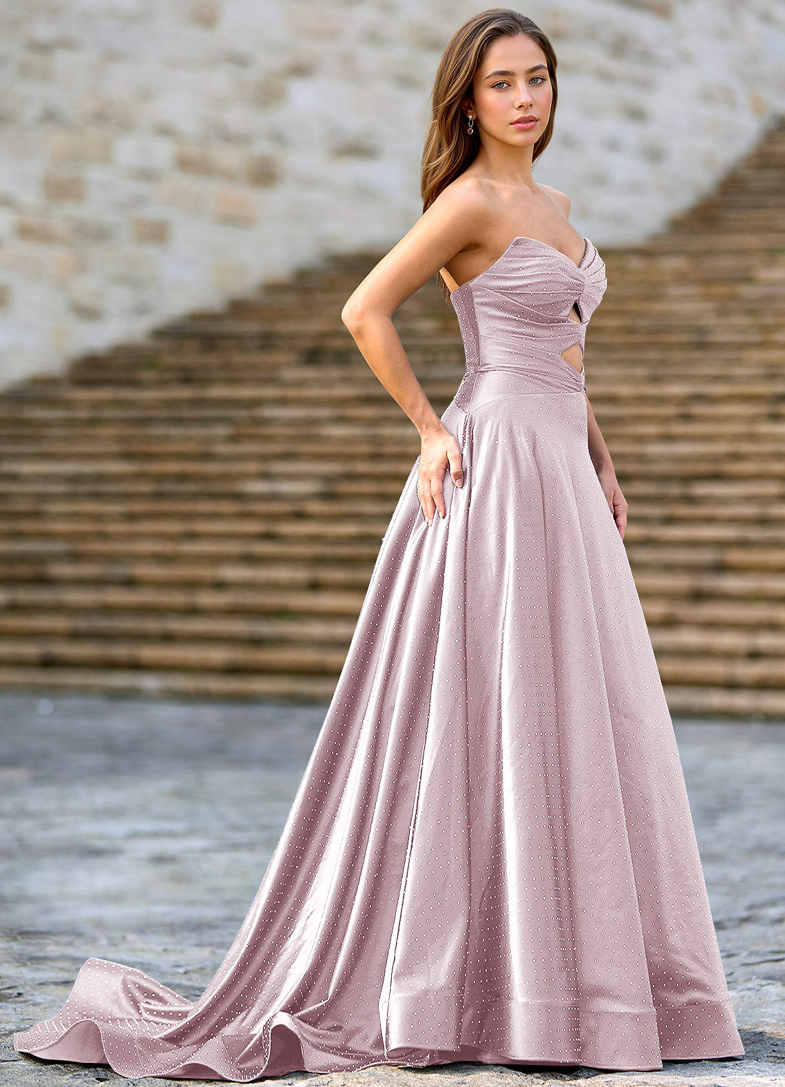 Ione Rose A-Line Prom Dress