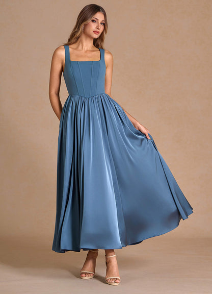 Cate Deep Blue Maxi Dress