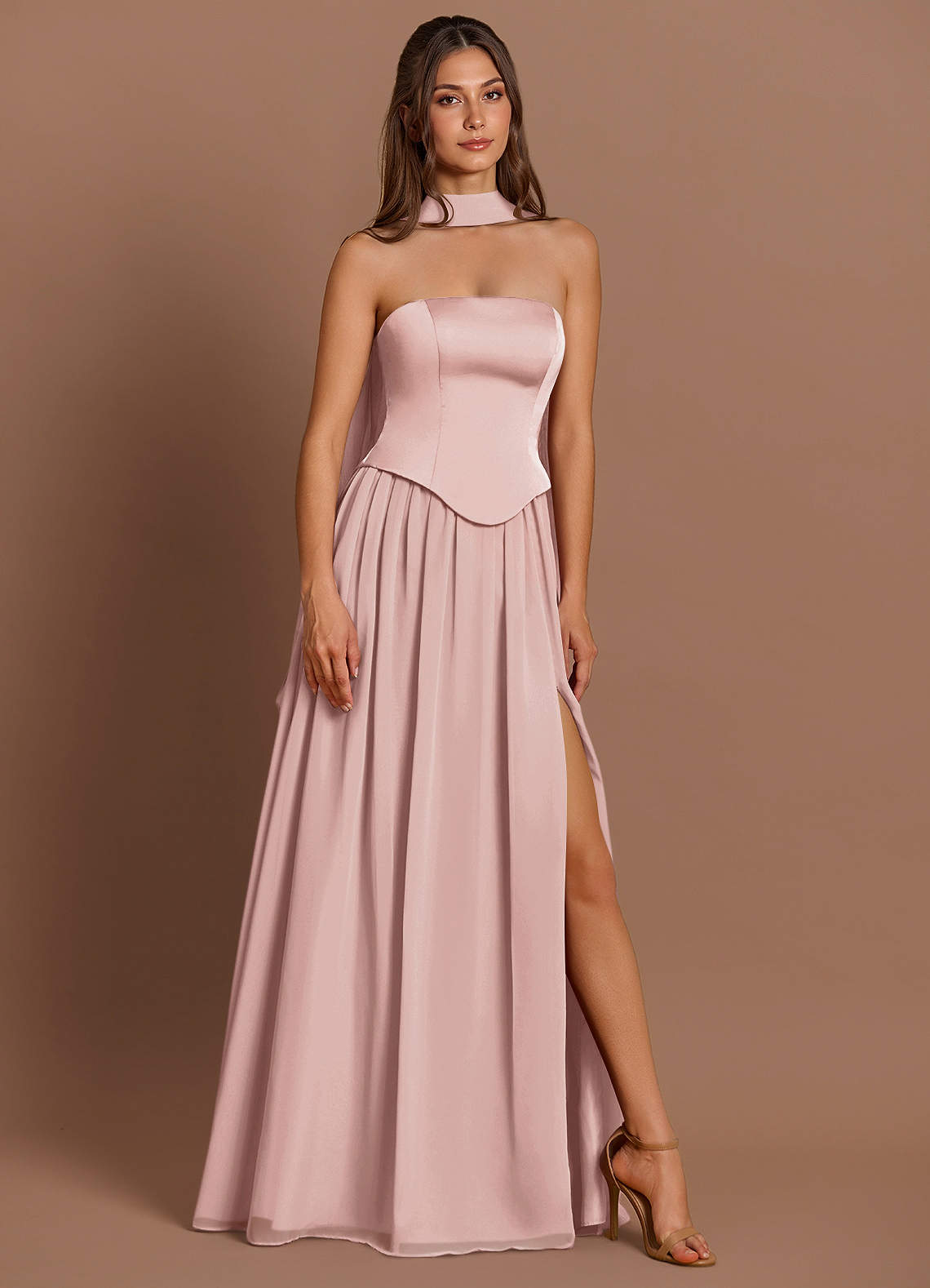 Cadence Powder Pink Maxi Dress