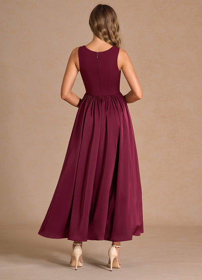 Cate Wine Maxi Dress  Dress