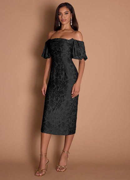 Corie Black Midi Dress