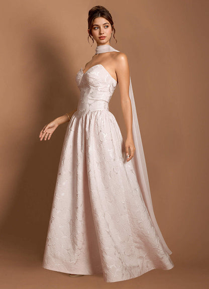 Astra Baby Pink Maxi Dress