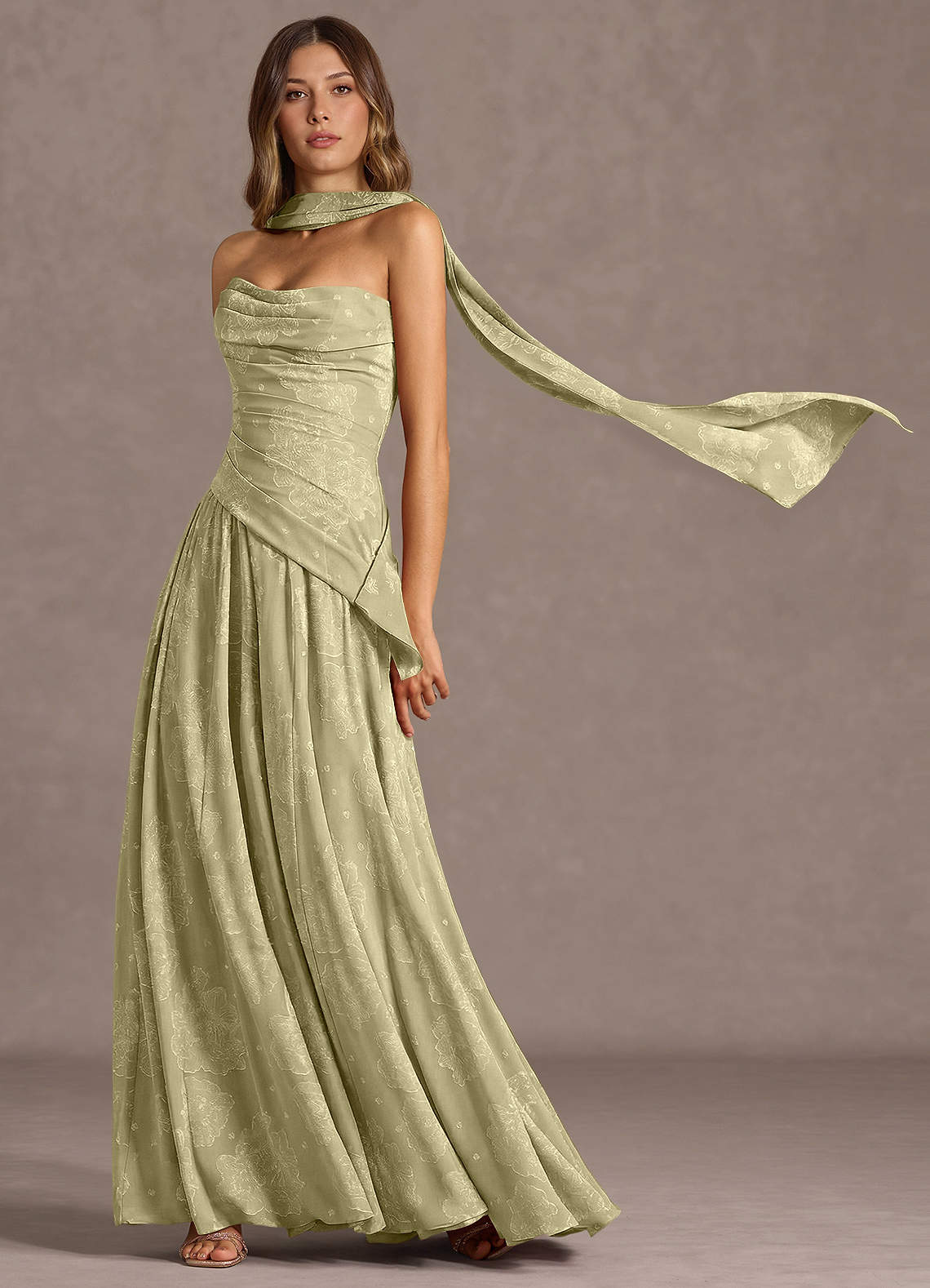 Gabriela Celadon Maxi Dress