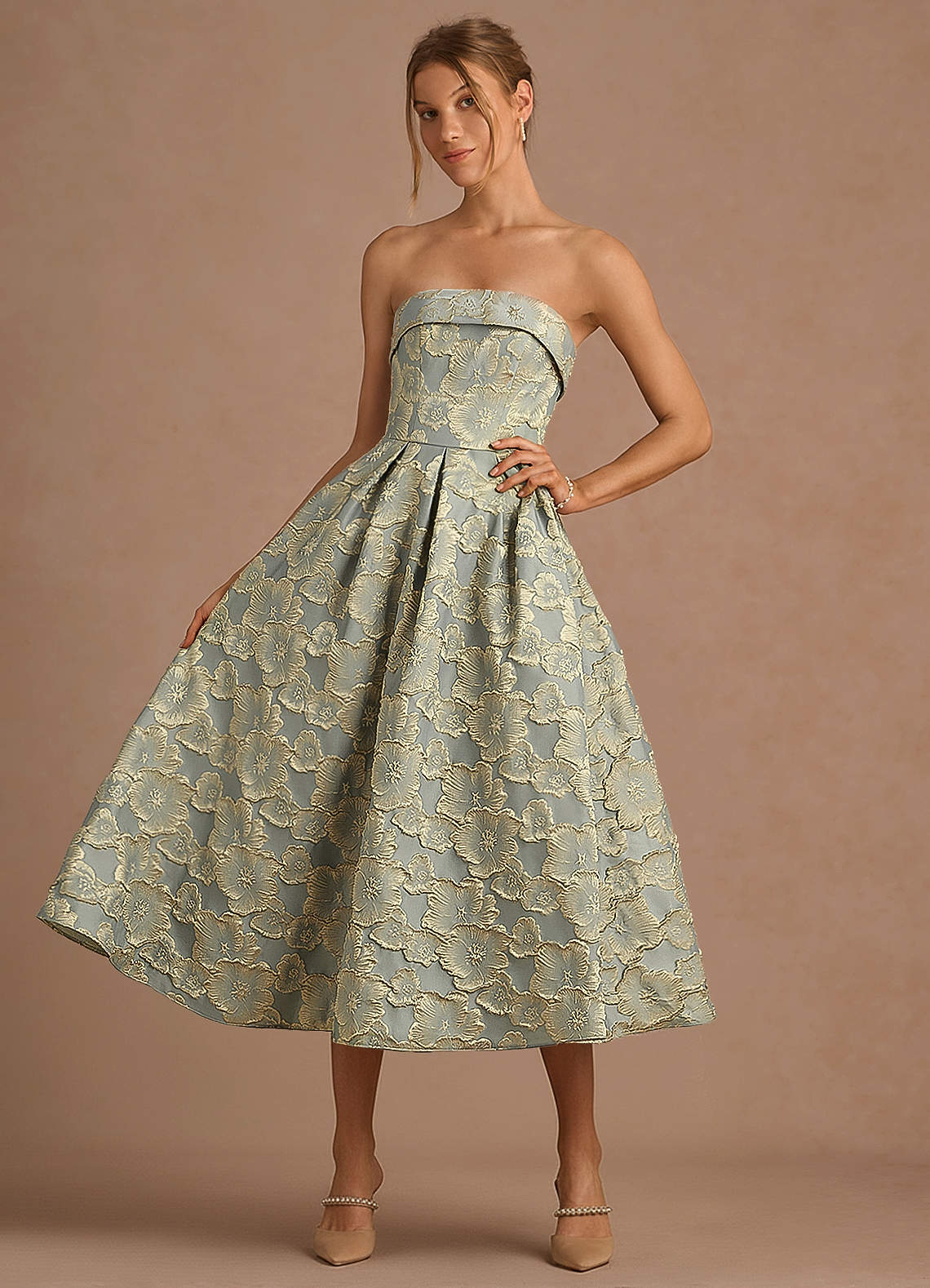 Desiree Blue Midi Dress