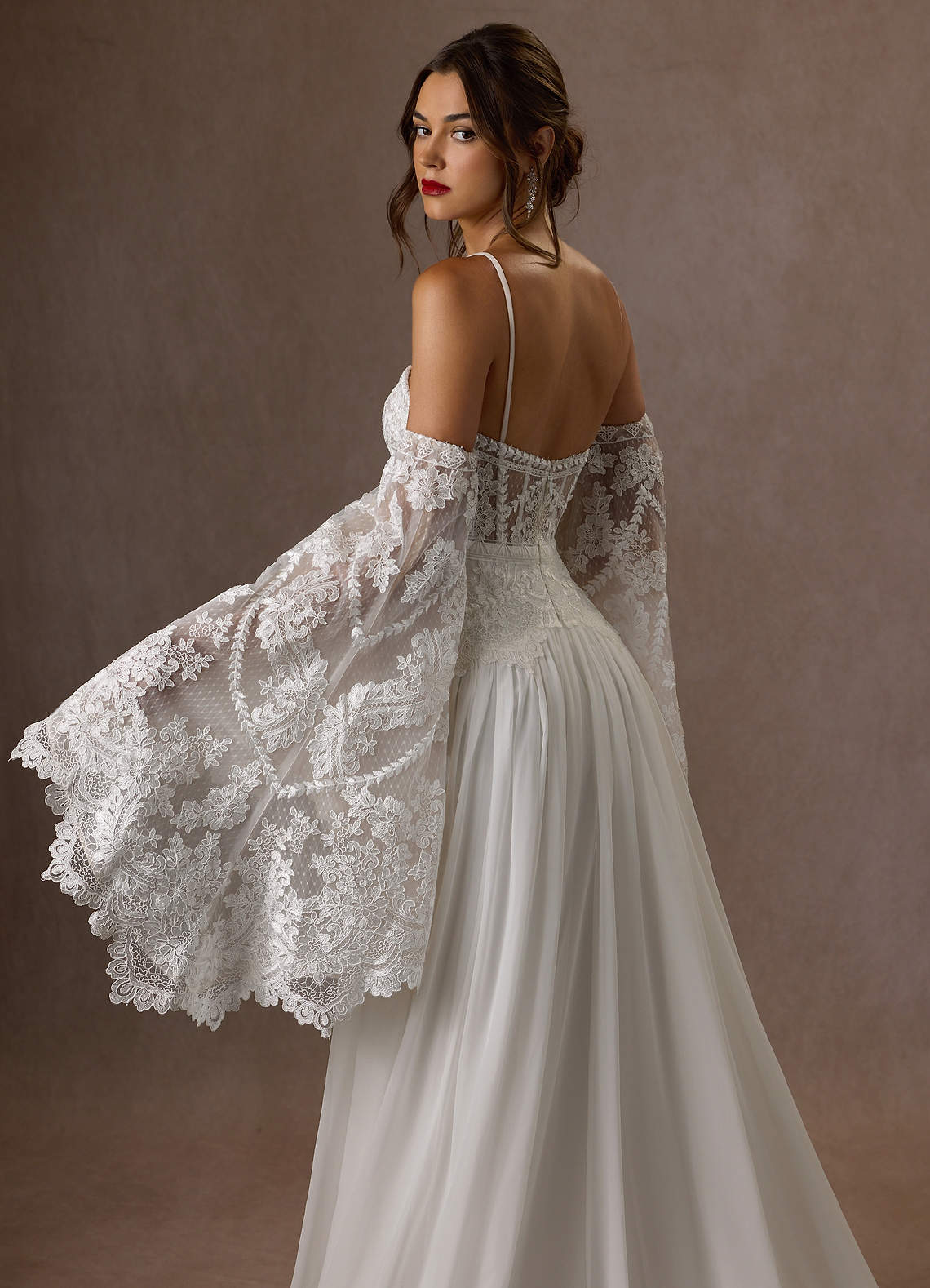 Diamond White A-Line Off the Shoulder Lace Dress