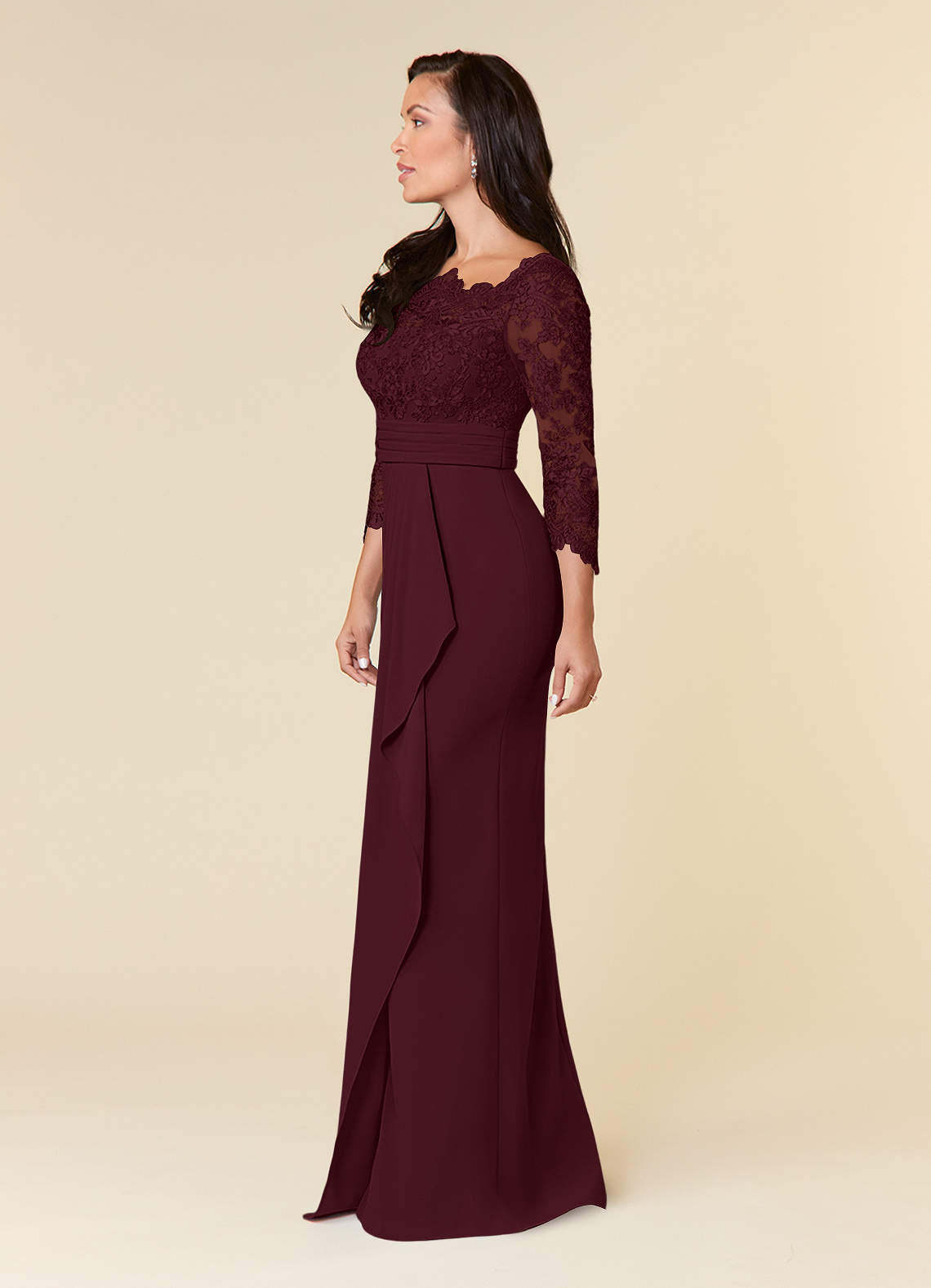 Cabernet Sheath Lace Dress
