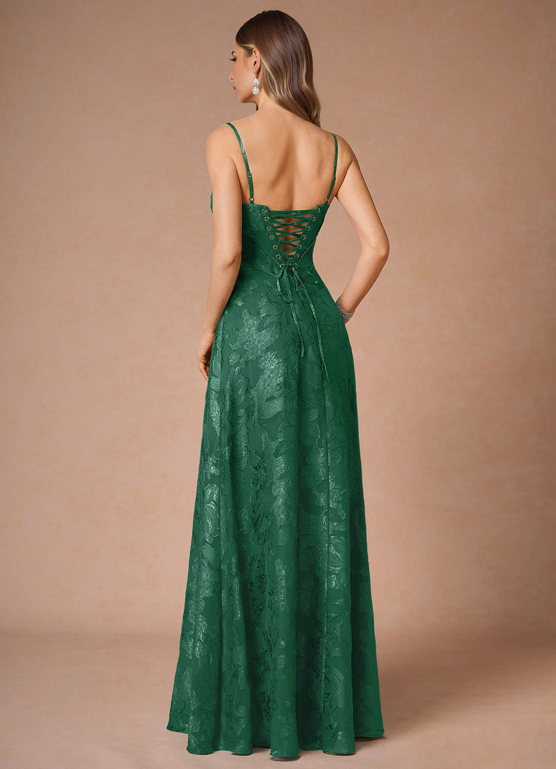Thalyn Dark Green Long Prom Dress