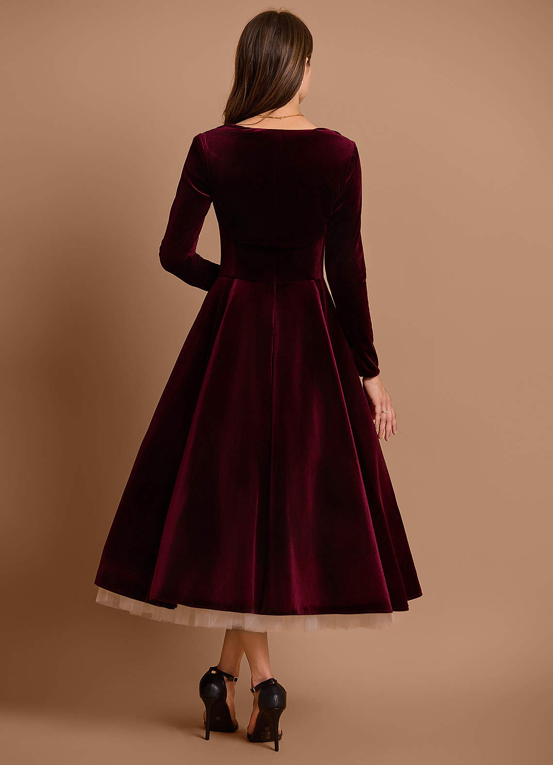 Gracyn Wine Two Piece Dress