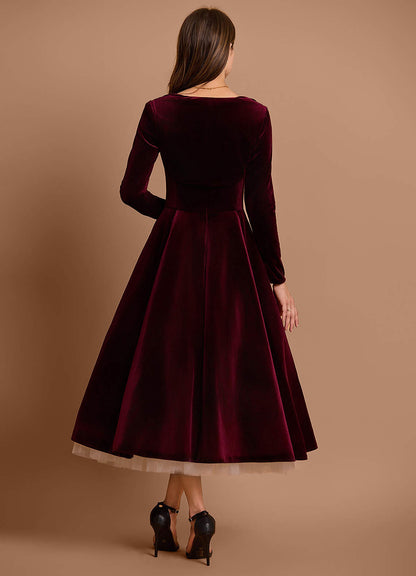 Gracyn Wine Two Piece Dress