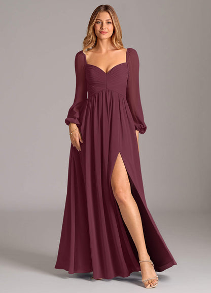 Bella Wine Maxi Dress