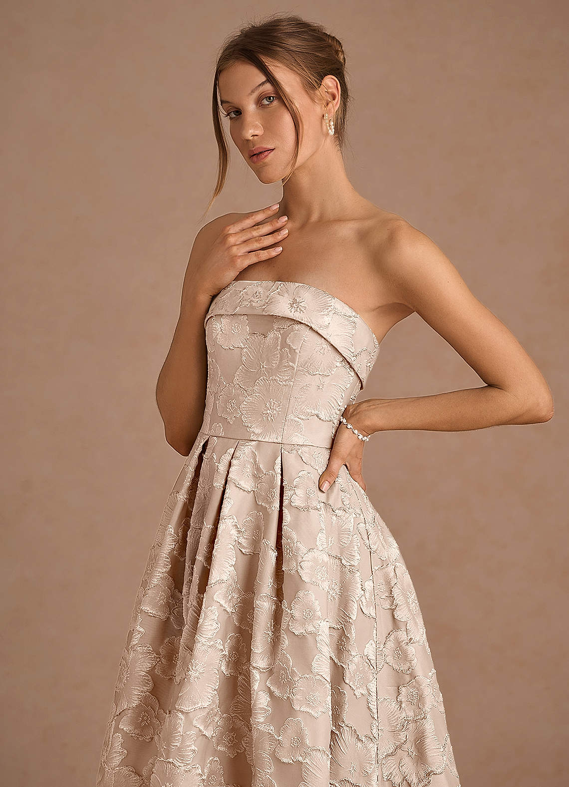 Desiree Vintage Blush Midi Dress