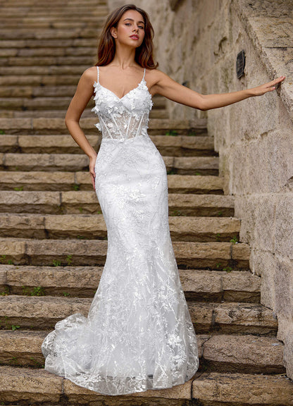 Blazing White Glitter Prom Dress