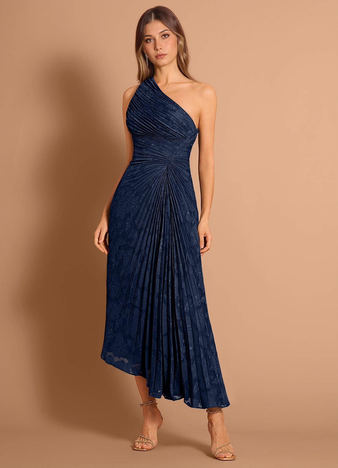Malani Navy Midi Dress