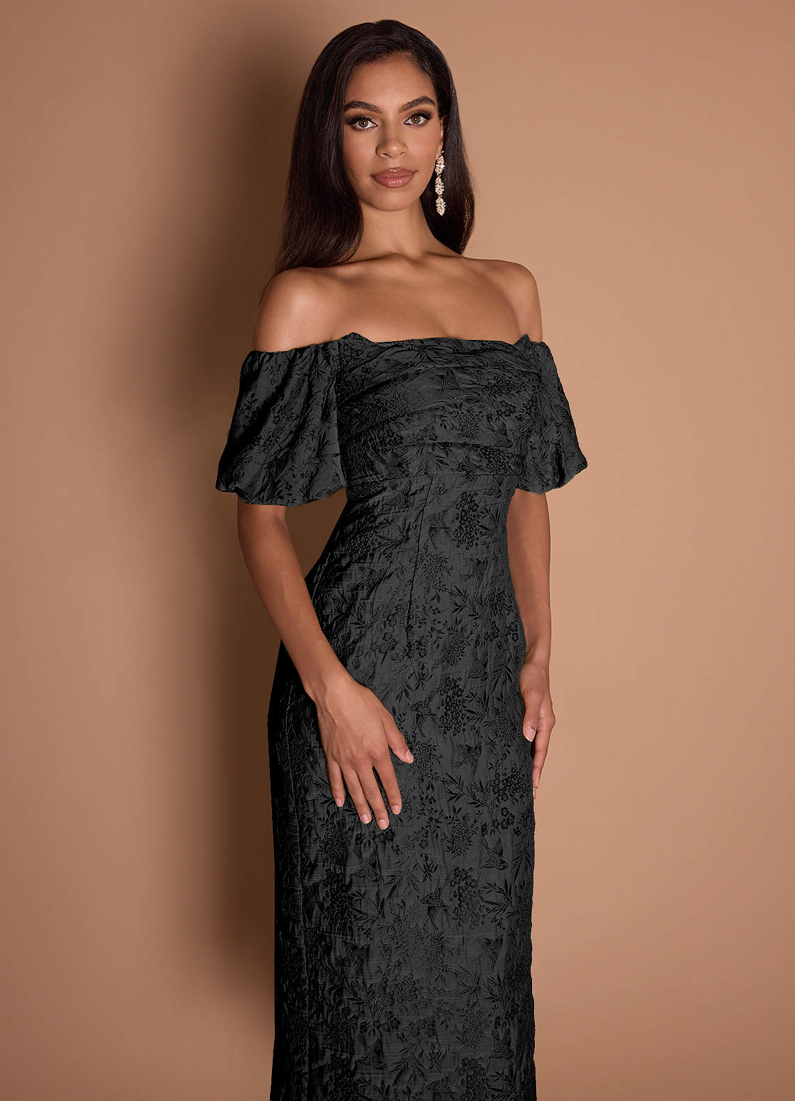 Corie Black Midi Dress