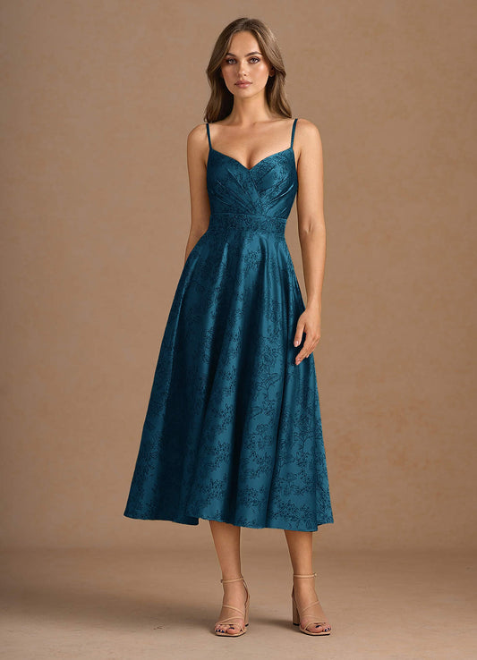 Katriel Navy Black Midi Dress