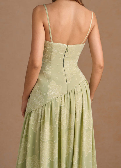 Marcella Celadon Maxi Dress  Dress