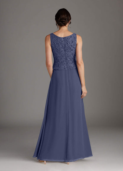 Stormy Sheath Square Neckline Sequins Chiffon Dress