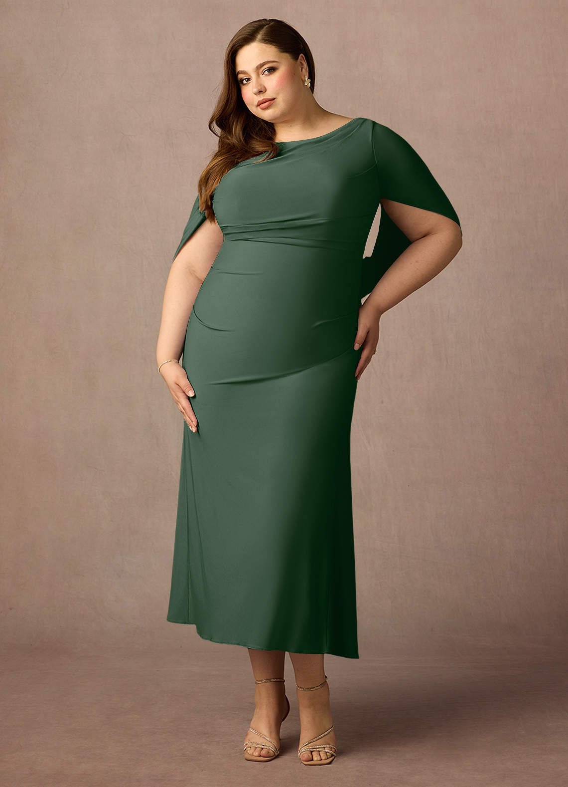 Eucalyptus Sheath Boatneck Luxe Knit Dress