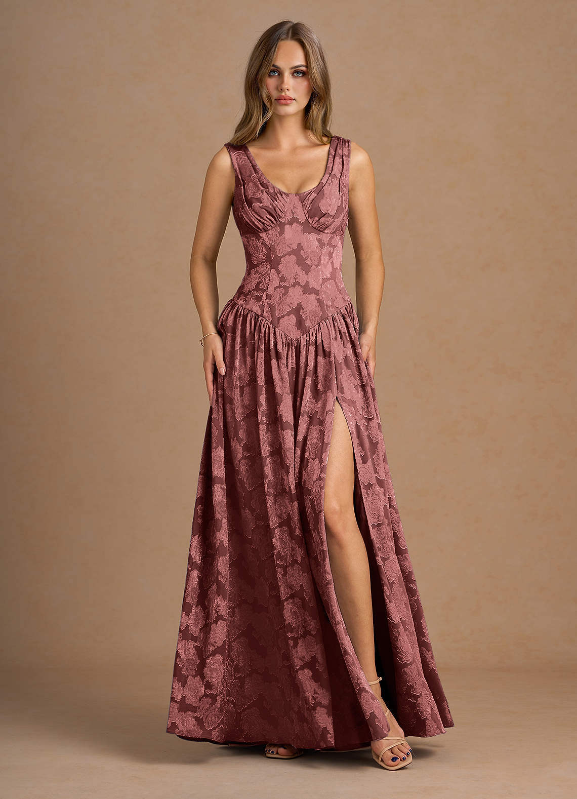 Lunara Vintage Rose Maxi Dress  Dress