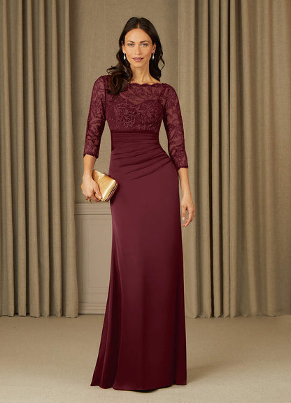 Cabernet Mermaid Lace Dress