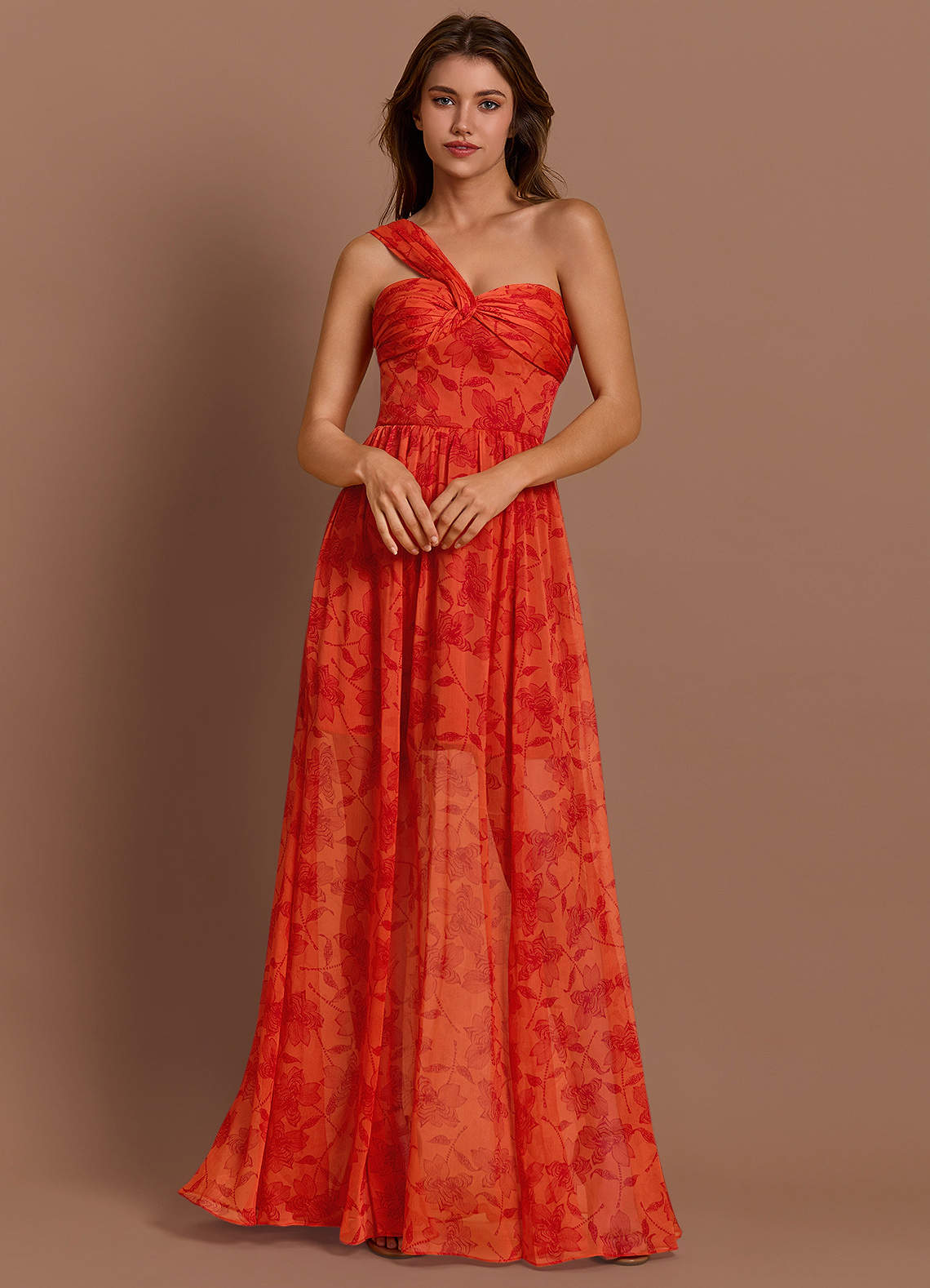 Xylia Tangerine Maxi Dress  Dress