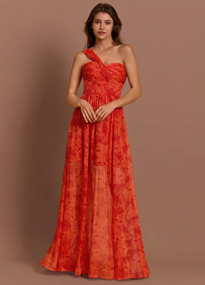 Xylia Tangerine Maxi Dress  Dress