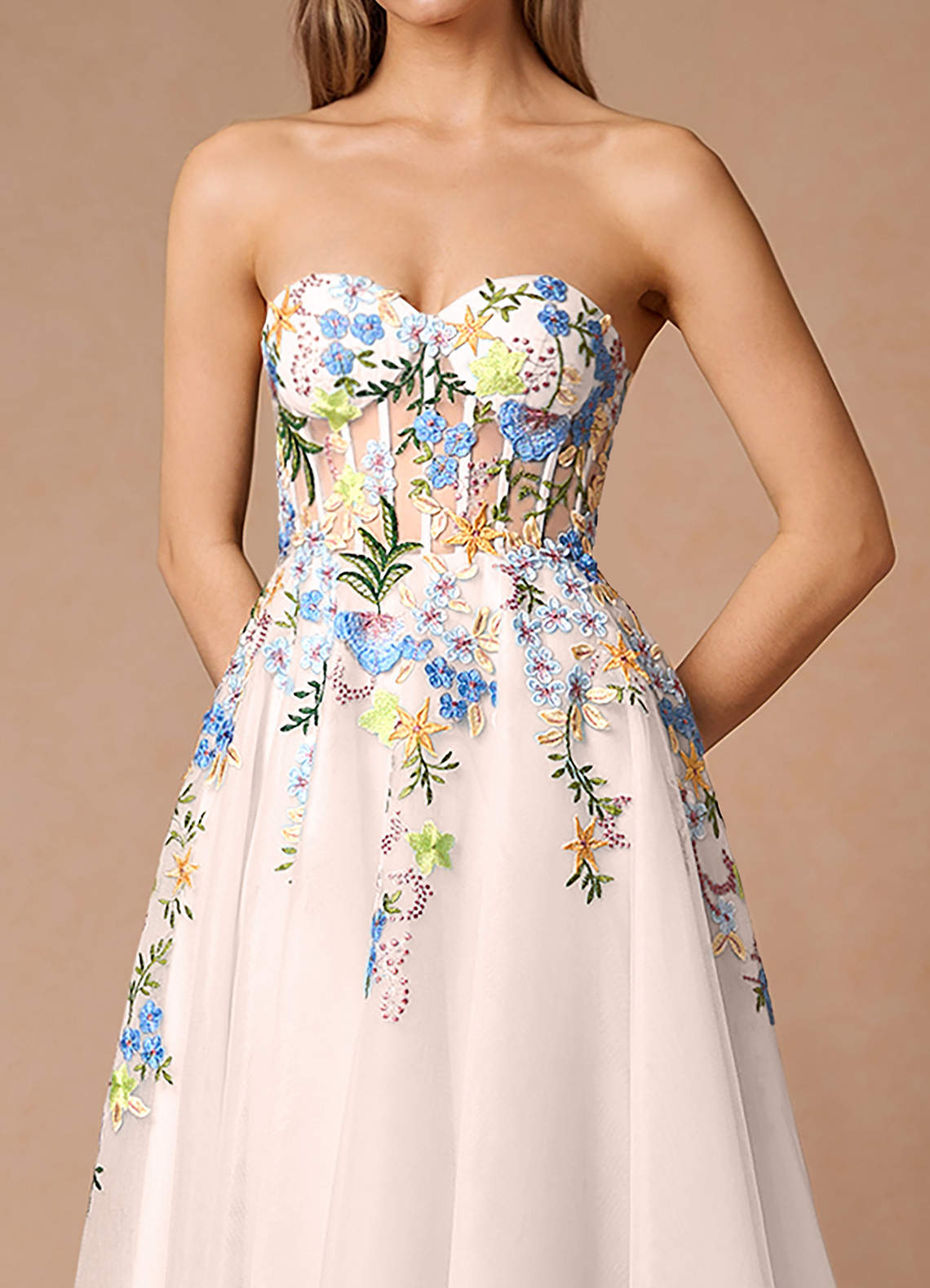 Iverine Blush Pink Multi Midi Dress  Dress
