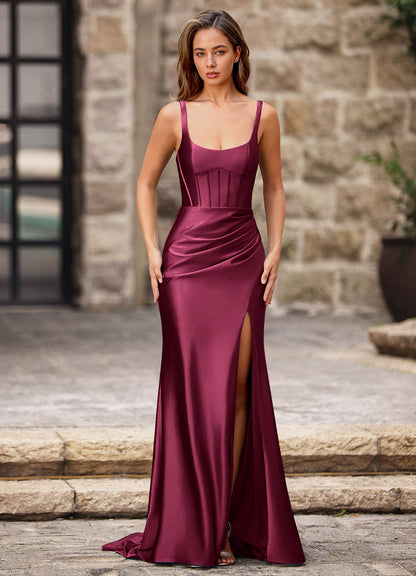 Lush Ankara Red Square Neck Prom Dress  Dress