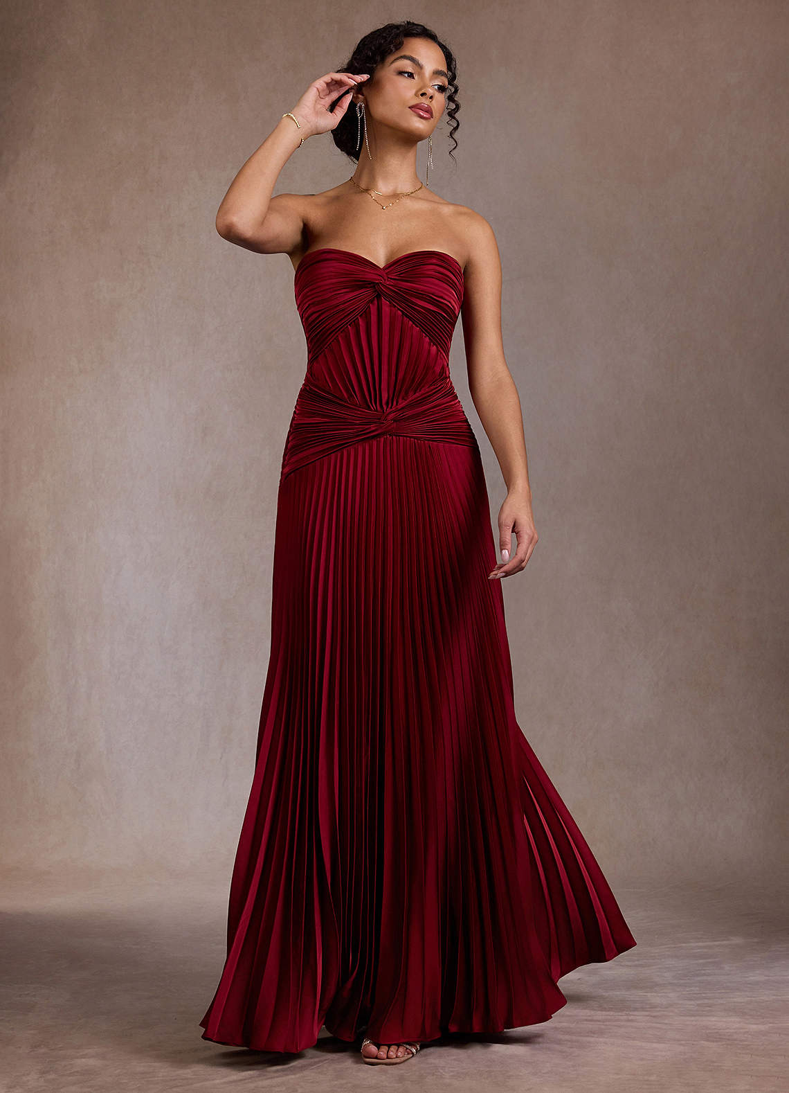 Klara Ruby Red Maxi Dress  Dress