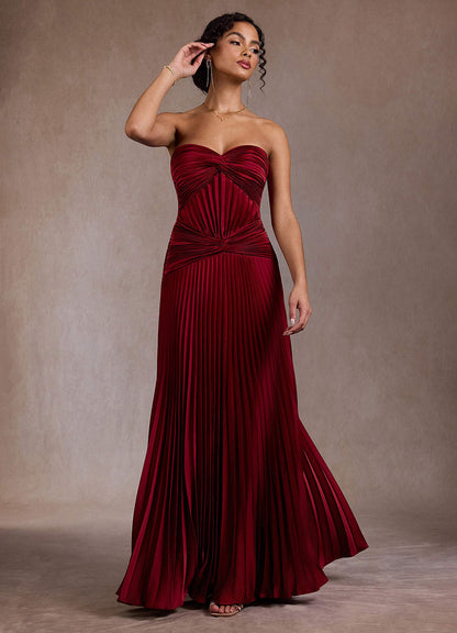 Klara Ruby Red Maxi Dress  Dress