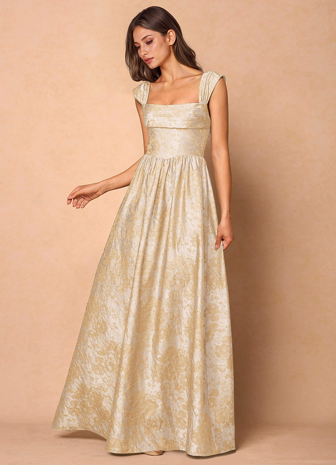 Runa Vintage Champagne Maxi Dress  Dress