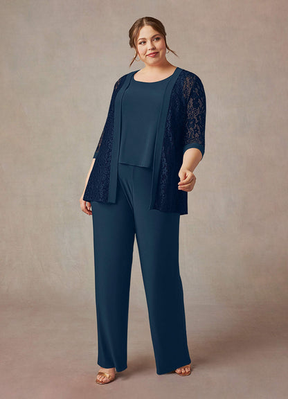 Dark Navy Neptune Jumpsuit/Pantsuit Lace Dress