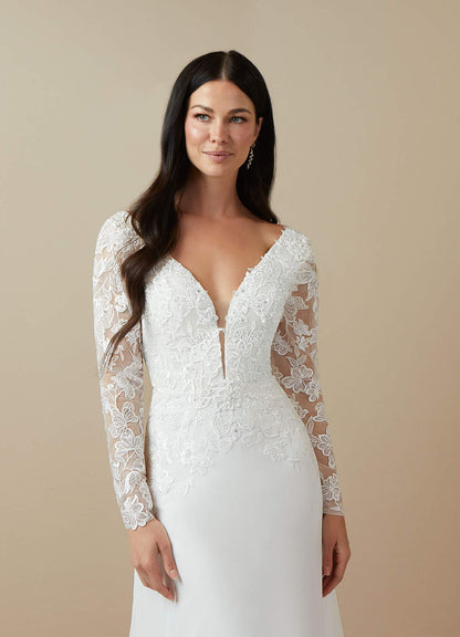 Diamond White A-Line Sequins Chiffon Dress