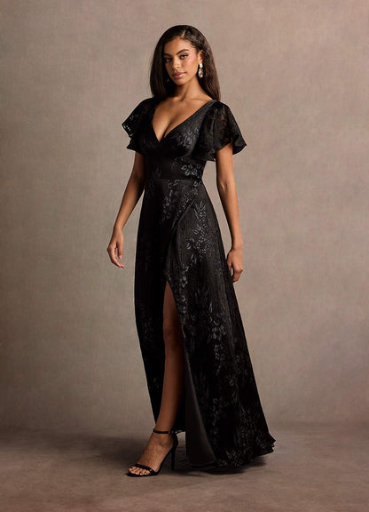 Vicky Black Slate Maxi Dress
