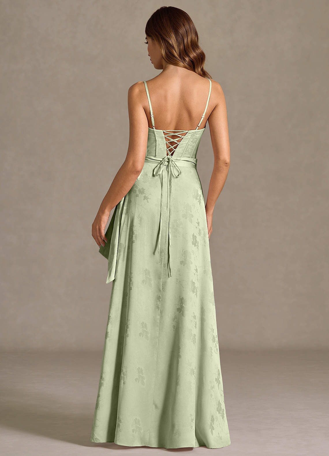 Nebula Light Green Maxi Dress  Dress
