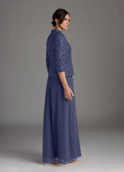 Stormy Sheath Square Neckline Sequins Chiffon Dress