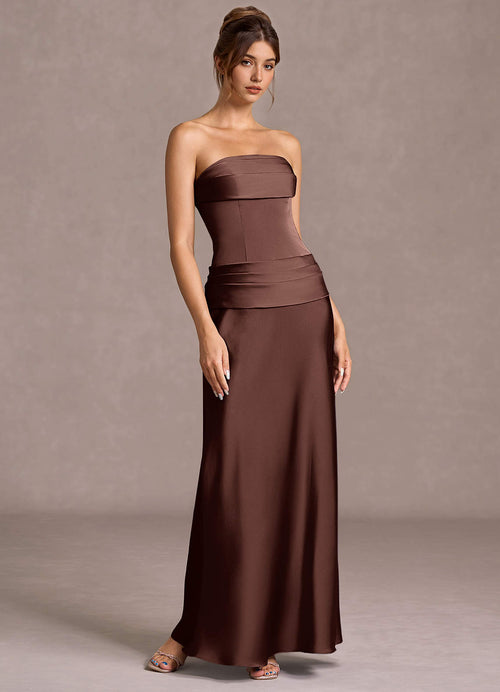 Faelina Mocha Coco Maxi Dress  Dress
