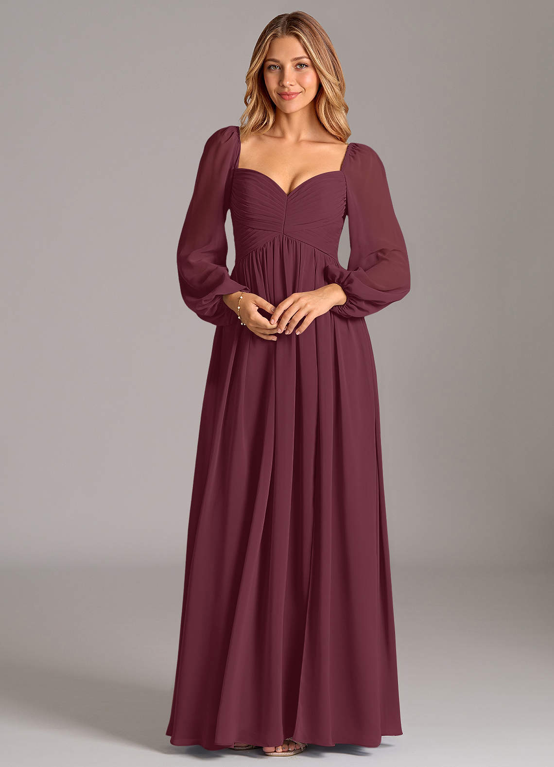Bella Wine Maxi Dress