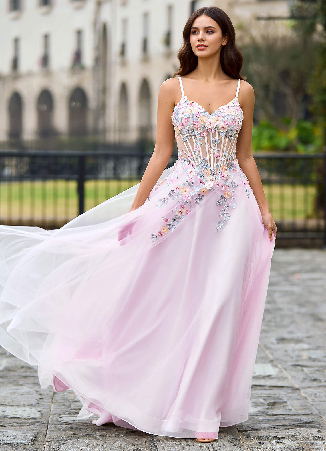 Juniper Purple A-Line Prom Dress