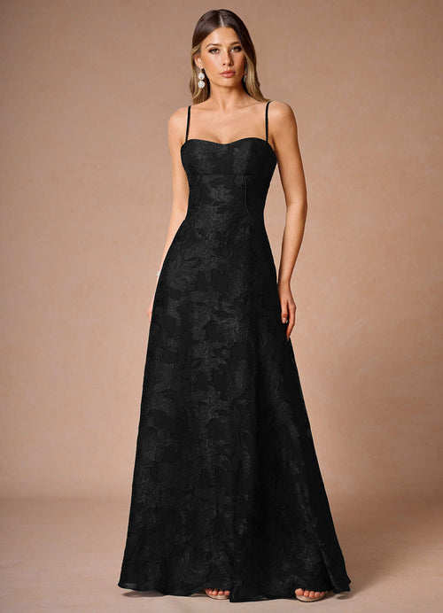 Hollis Black Lace Back Maxi Dress  Dress