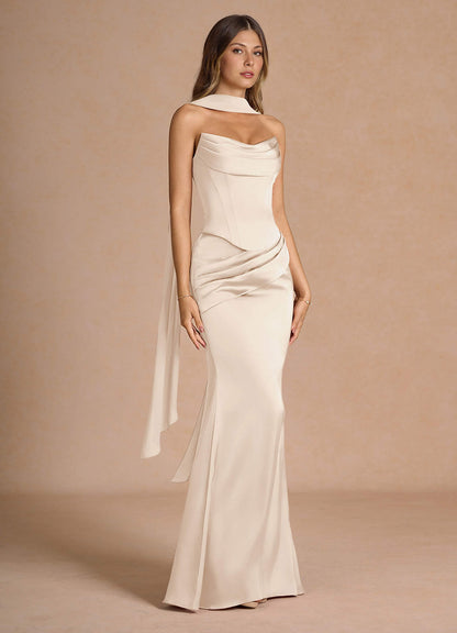 Sorrel Cream Corset Two-Piece Sets  Dress