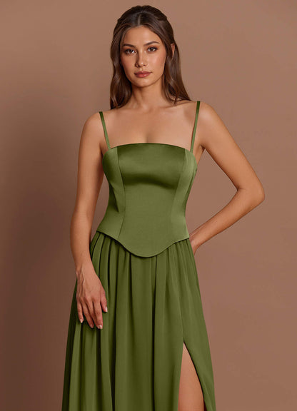 Cadence Olive Maxi Dress  Dress