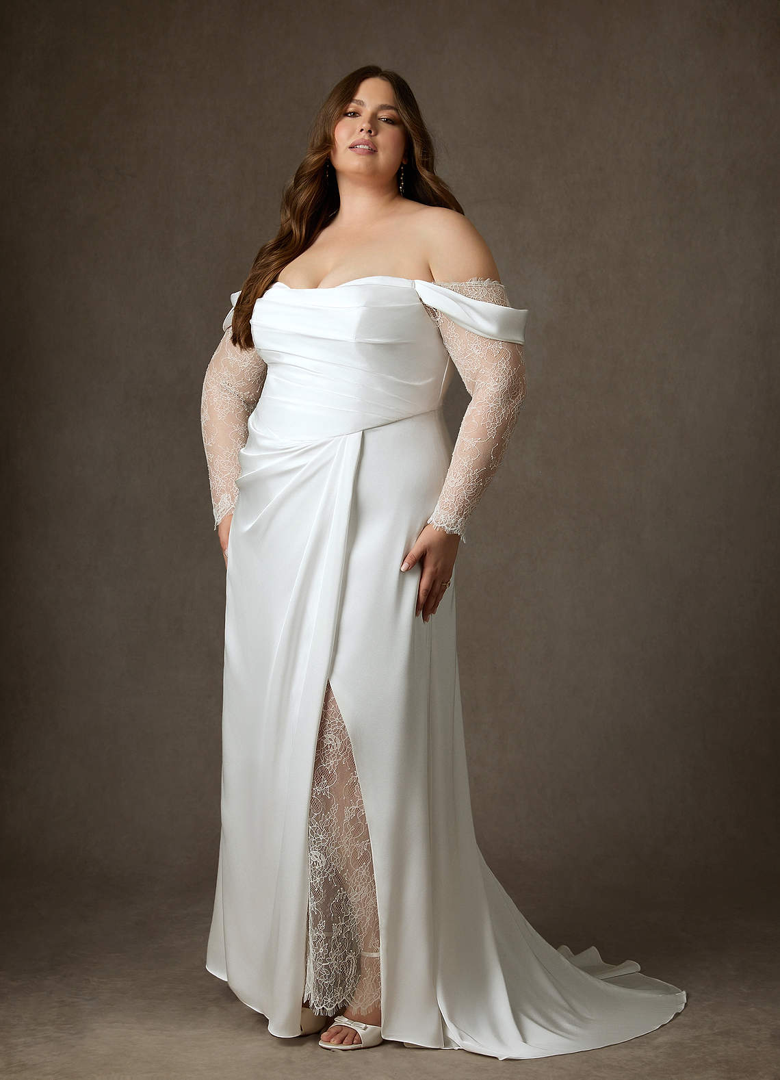 Diamond White A-Line Sweetheart Neckline Lace Dress