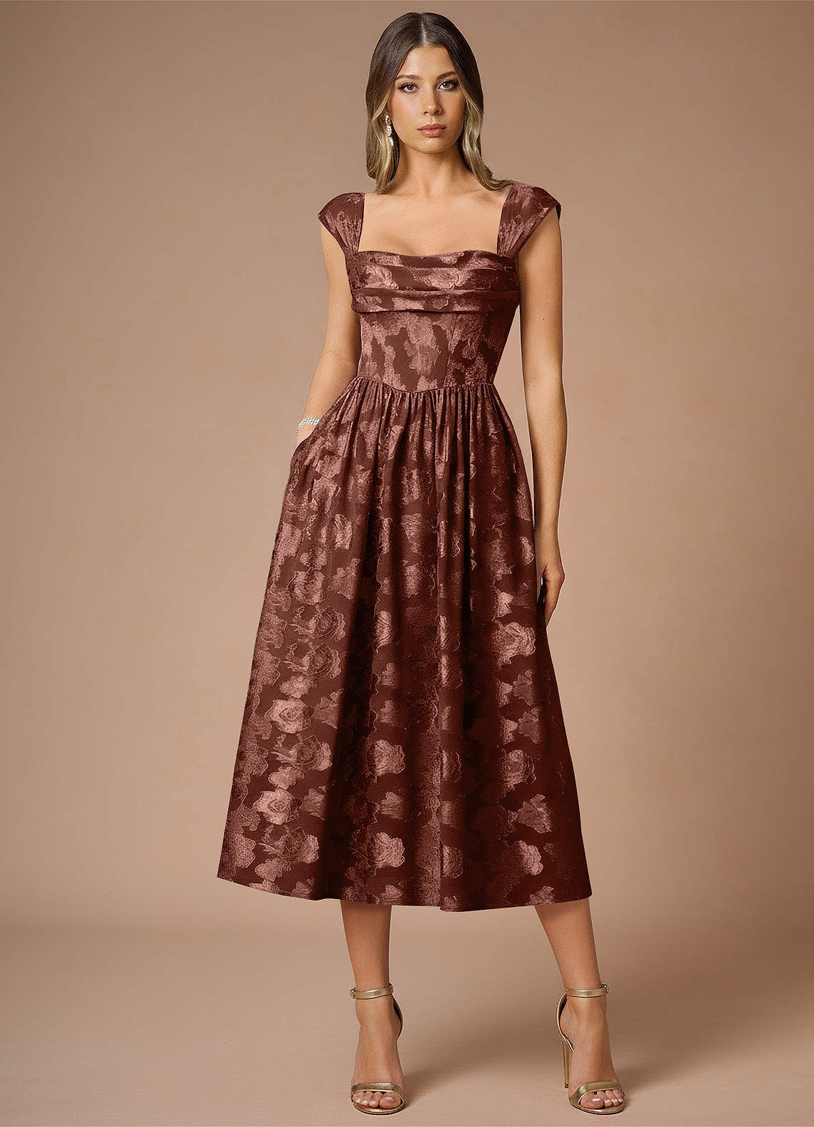 Dana Mocha Coco Midi Dress  Dress