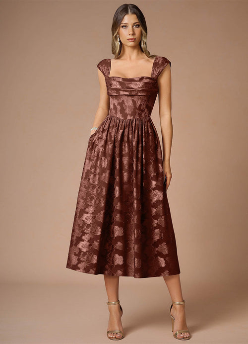 Dana Mocha Coco Midi Dress  Dress