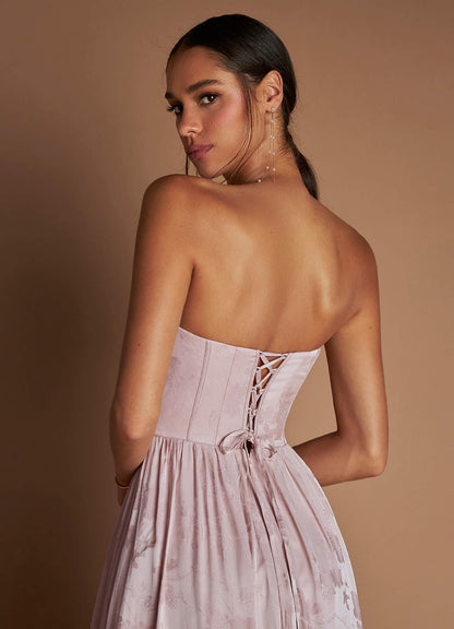 Floria Soft Pink Maxi Dress