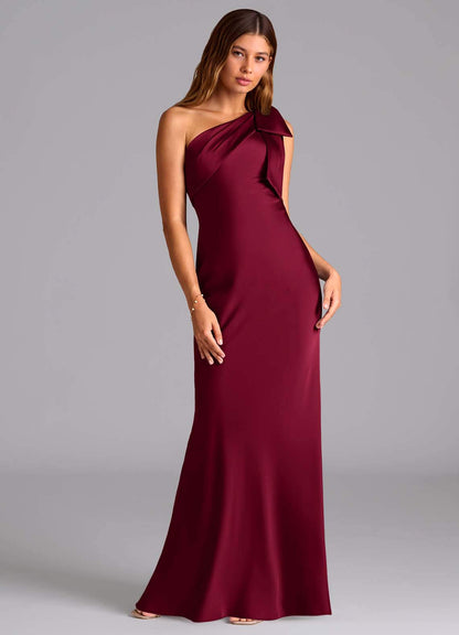 Iris Merlot Maxi Dress