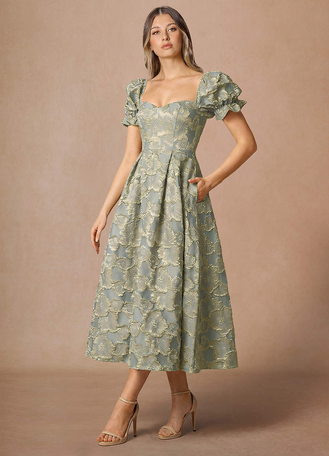 Amy Blue Midi Dress
